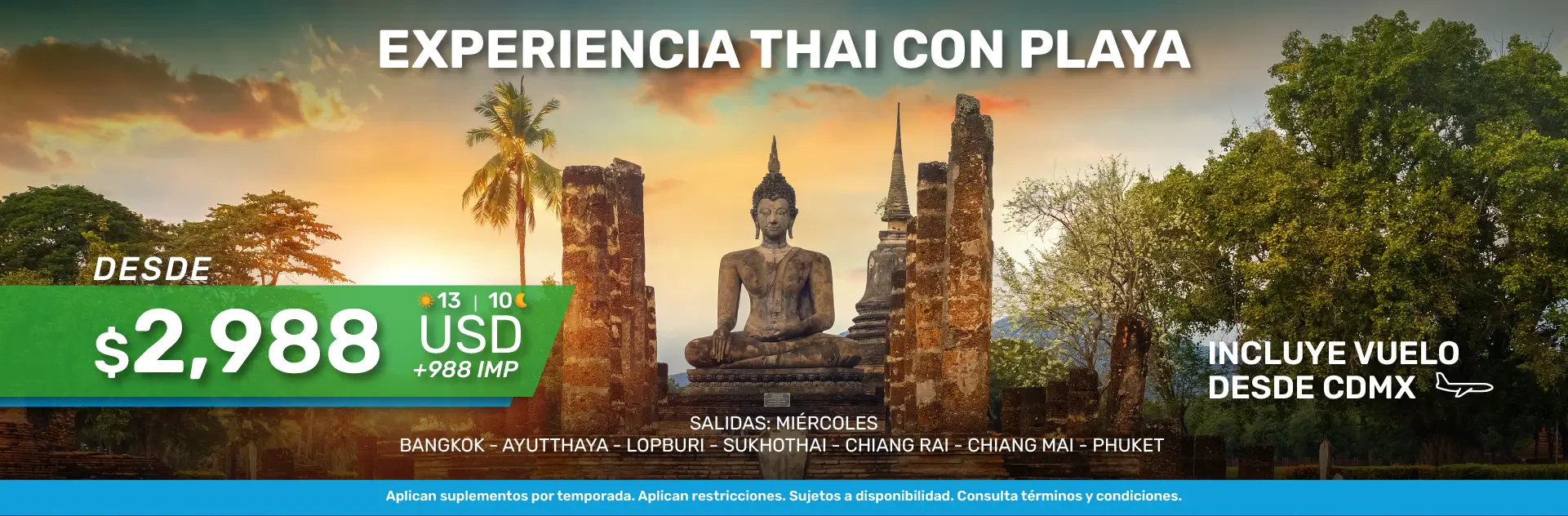 EXPERIENCIA THAI CON PLAYA 