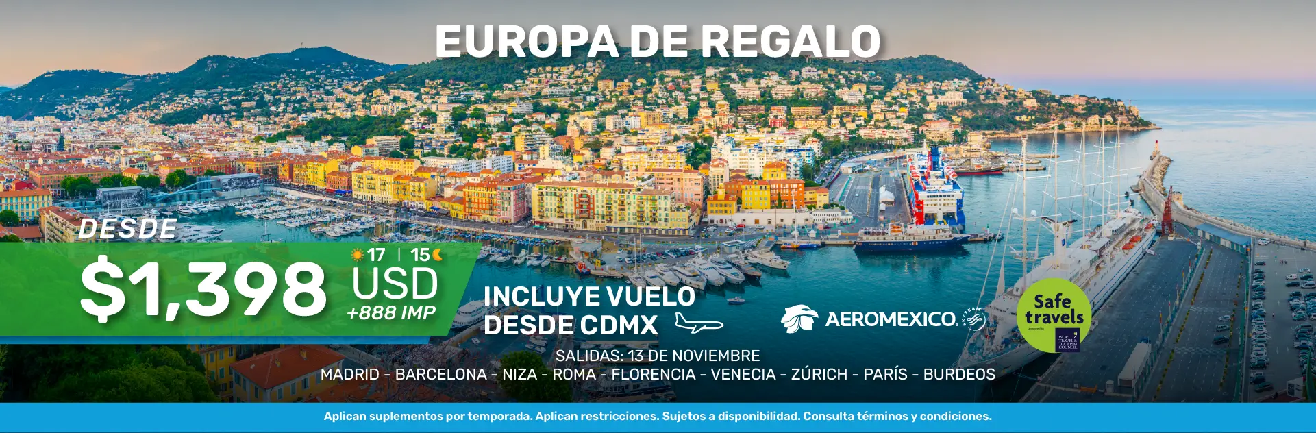 EUROPA-DE-REGALO  DESDE MONTERREY