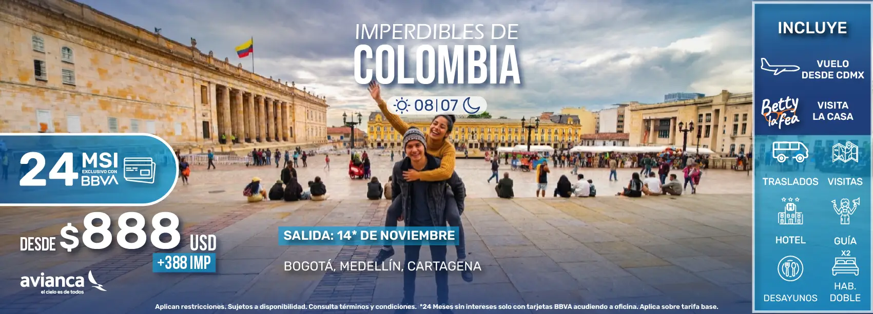 imperdibles de colombia usd